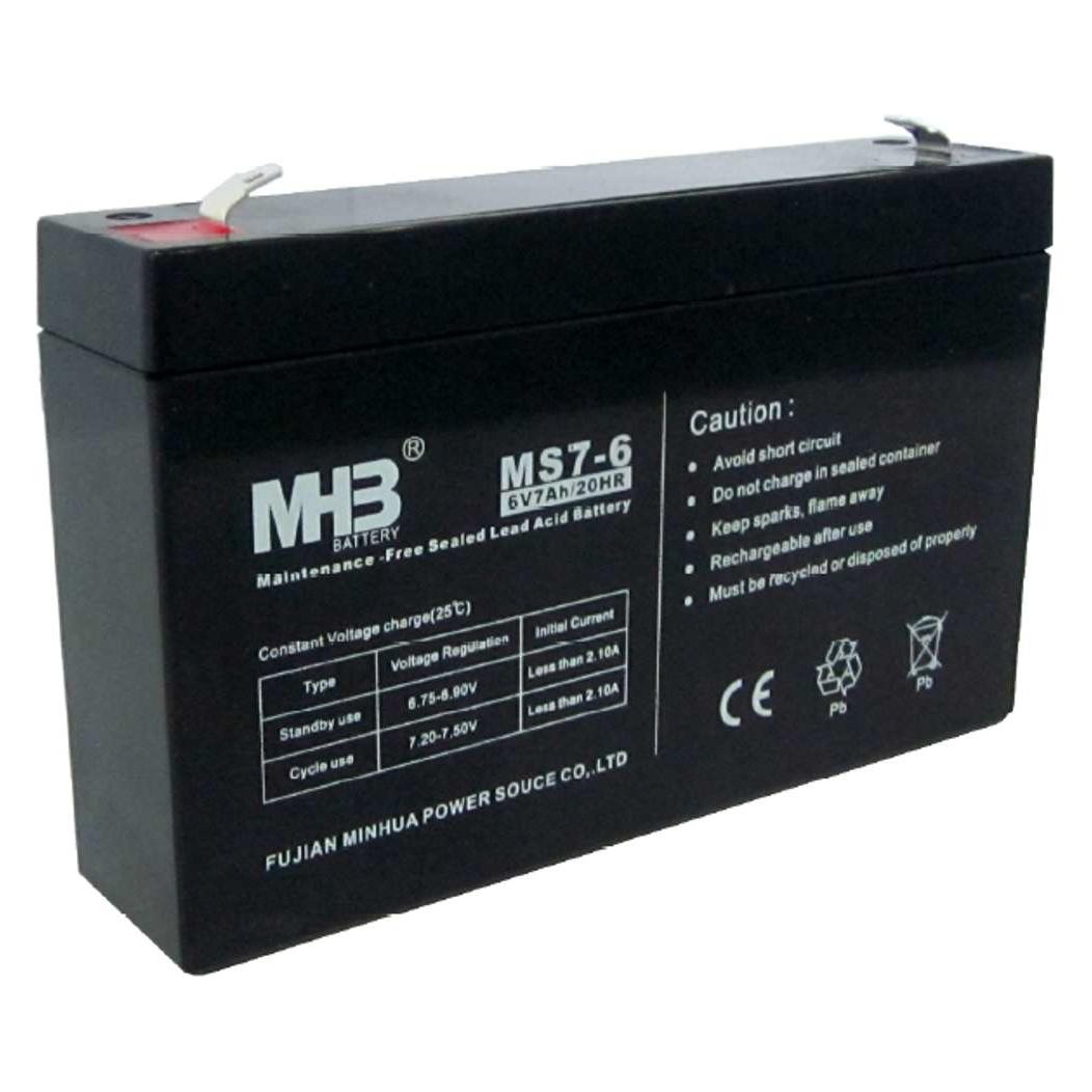 Powerwalker MHB Batterie MS7-6 - 6V 7Ah Blei-Ersatzakku für USV (91010142)