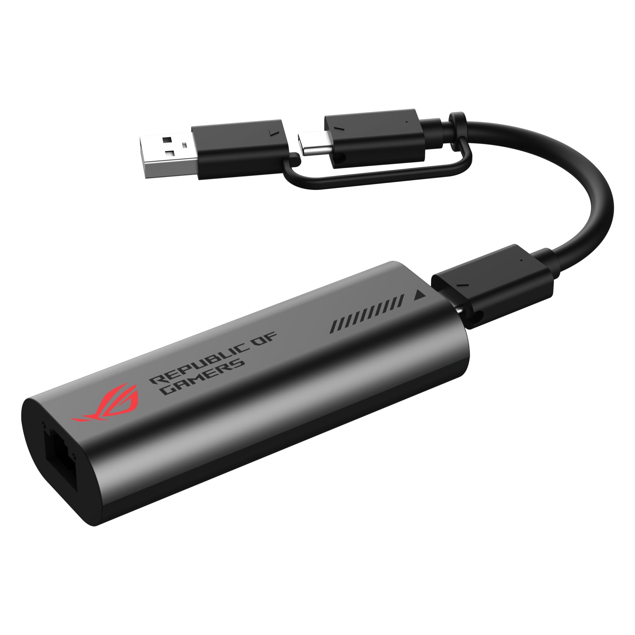 ASUS WL-USB ROG Adapter C10G (USB-C, RJ45 (1x)) (90IG0AJ0-MO0T00)