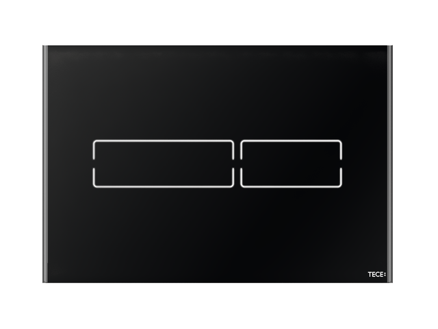 Tece lux Mini Abdeckplatte Glas schwarz glzd., 9820370 9820370