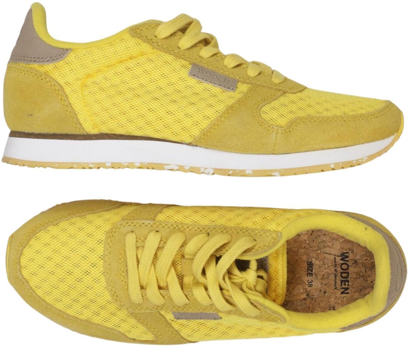 Woden Damen Sneaker, Gelb, Gr. EU 38, kein / Etikett - Second Hand