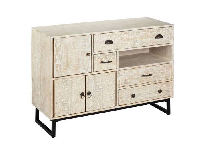 Buffet 3 portes  Ajay  manguier 115x80cm - Atmosphera Créateur d'intérieur