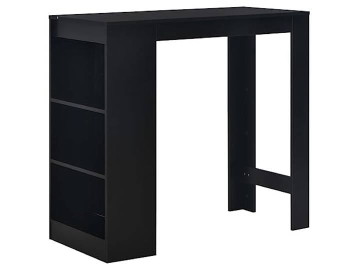 Stehtisch Stehbar Bistrotisch mit Ablage schwarz 110 cm 0902055
