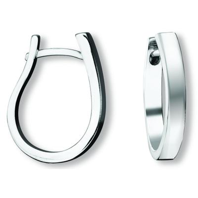 Paar Creolen ONE ELEMENT "Ohrringe Creolen aus 925 Silber", silber, Ohrringe, Damen, Damen, Silber 925 (Sterlingsilber), Sanfte Linie – unaufdringlich und geschmackvoll