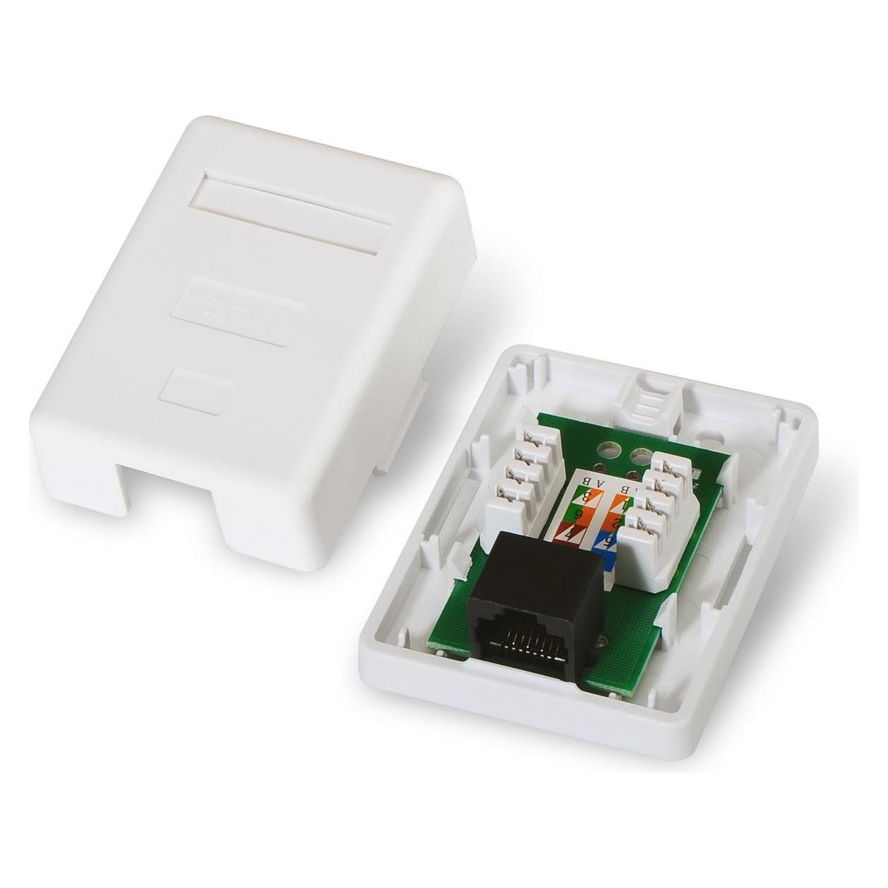 Aisens A139-0301 Netzwerkanschlussdose Cat6 Weiss (U/UTP, CAT6) (A139-0301)