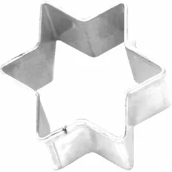 BIRKMANN Ausstechform Stern, Ausstecher, Plätzchenform, Keks, Plätzchen, Weißblech, 3 cm, 130401
