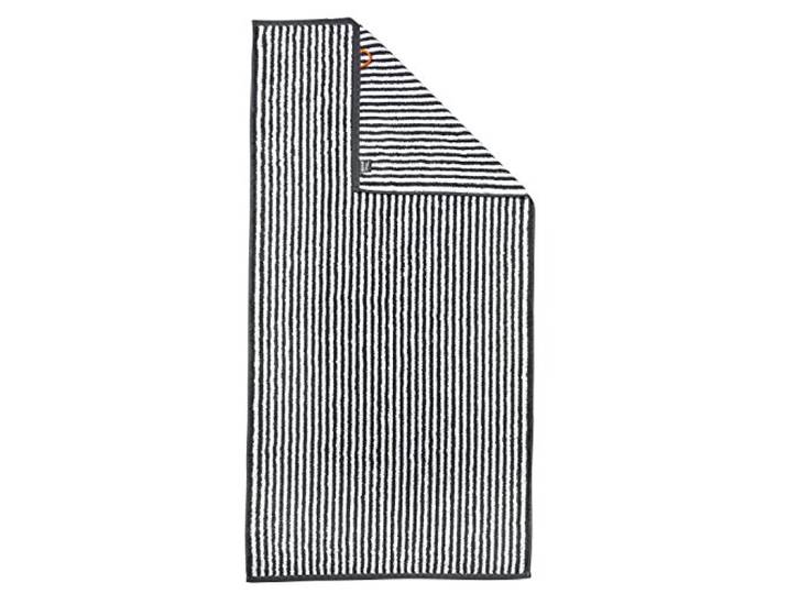 DONE Daily Shapes STRIPES Drap de Douche 70x140cm - Anthracite et Blanc