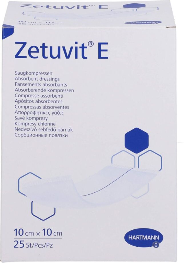 Zetuvit E Saugkompressen Steril 10x10 Cm