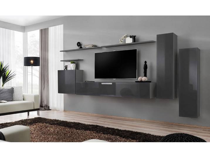 Xlmoebel Wohnwand Luxuriöse Wohnzimmer Einrichtung mit Designer TV-Ständer, Made in Europa