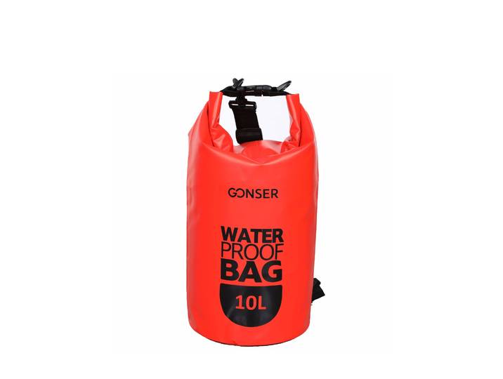 Dry Bag Tasche wasserdicht rot 10L