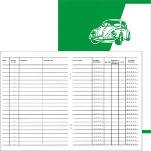 Böttcher-AG Fahrtenbuch A5, für PKW, vom Finanzamt anerkannt, 20 Blatt