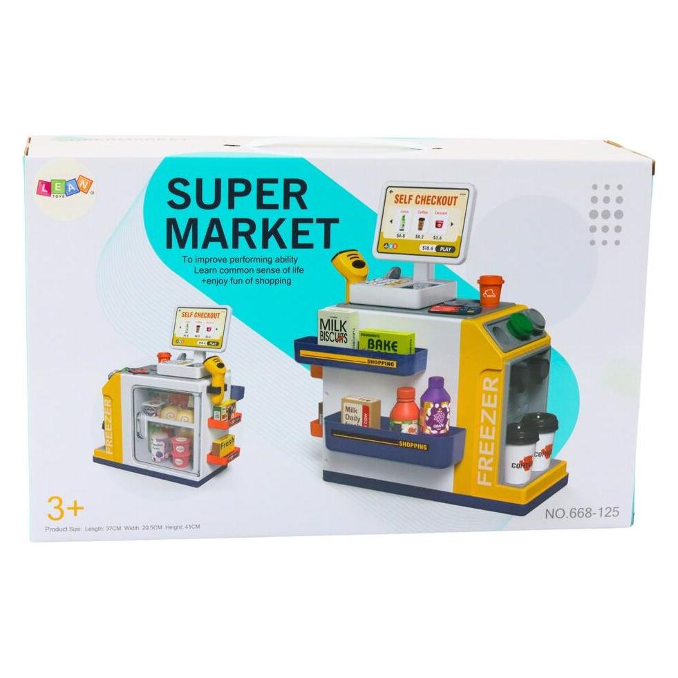 Lean Toys Supermarktkasse mit Licht- und Tonscanner (58223558)