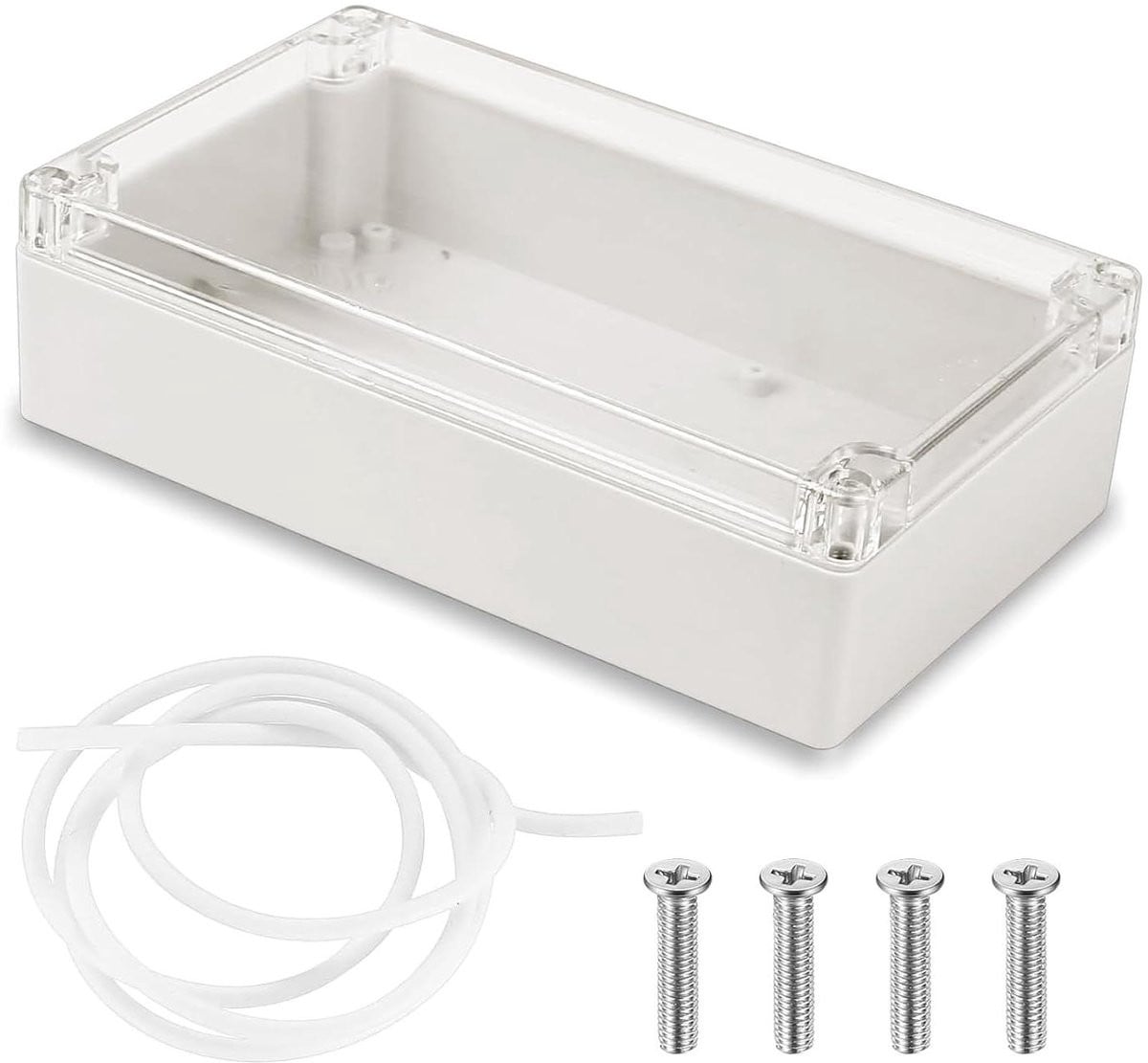IP65 Waterdichte Elektronische Behuizing met Transparante Afdekking - Kunststof Universele Behuizing
