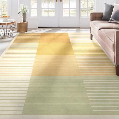 Well Woven Apollo Elemental Grove Modern Geometric Low Pile Area Rug