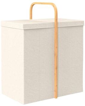 ClosetMaid Fabric & Bamboo Foldable 2-Compartment Laundry Hamper