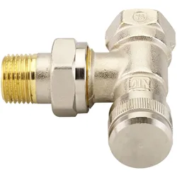 Rücklaufverschraubung RLV 15 R 1/2, Eck, vernickelt