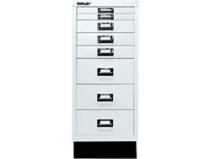Bisley Schubladenschrank 8 Schübe Lichtgrau 279 x 380 x 670 mm