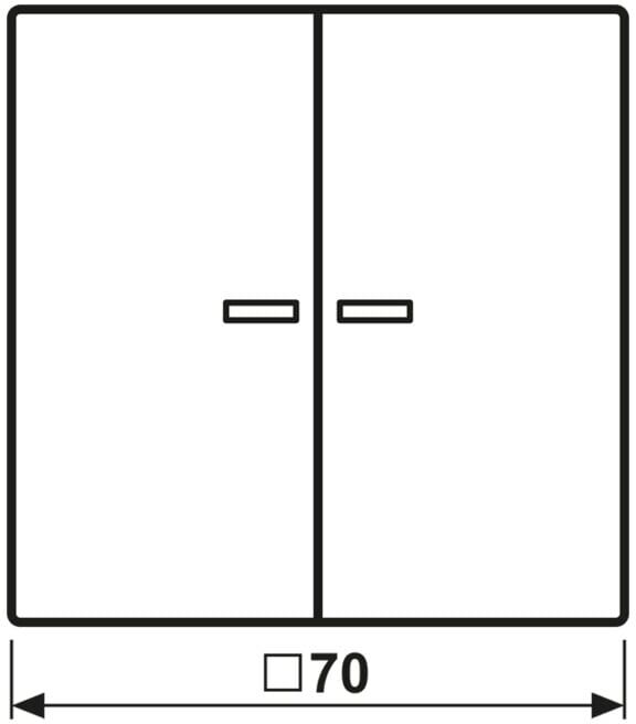 Jung Bascule pour bouton-poussoir KO LS102KO5WW (LS102KO5WW)