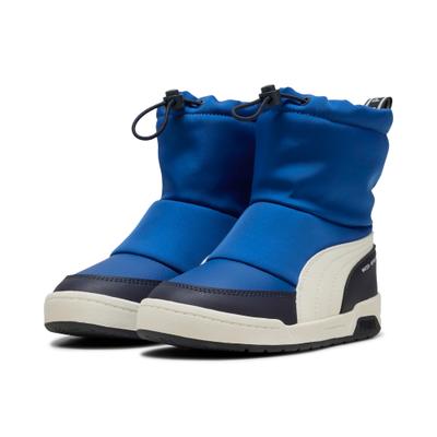 Winterboots PUMA "MULTIFLEX 2 BOOT AC PS", Mädchen, Gr. 34, Textil, blau (clyde royal, warm weiß, new navy), Schuhe Winterboots, für Sportmode, Wintermode und Outdoormode, knöchelhoher Schnitt