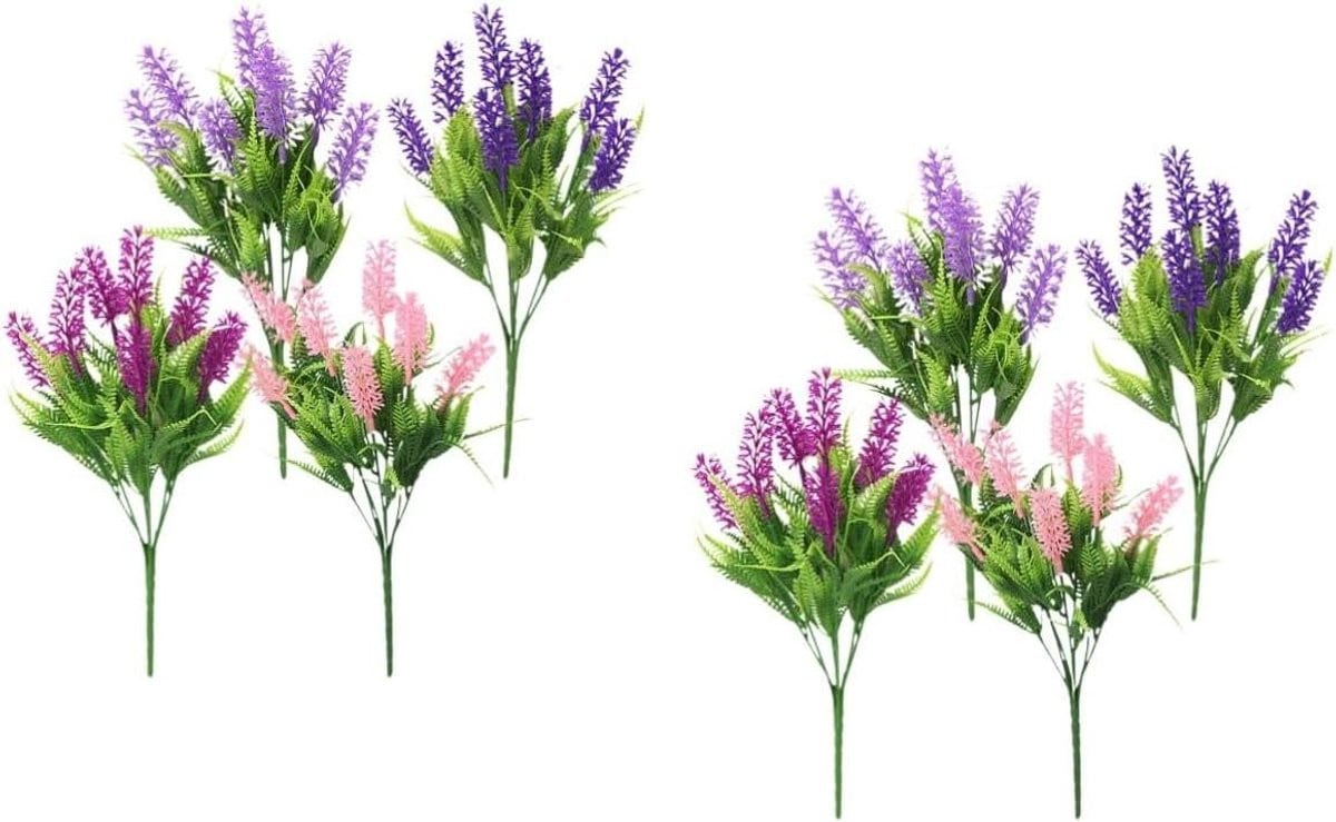 Nep Lavendel Bloemstukken - Kunst Lavendel Planten - Paars - 32 cm