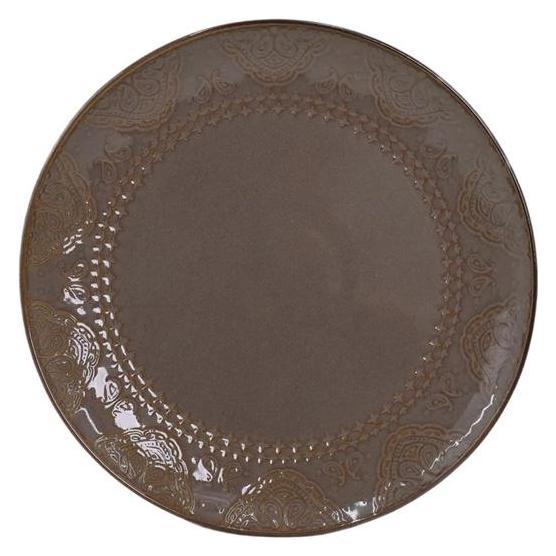 Domoletti Plate lunch Brown arabic, Ø 26.6 cm, brown (26.60 cm) (67912806)