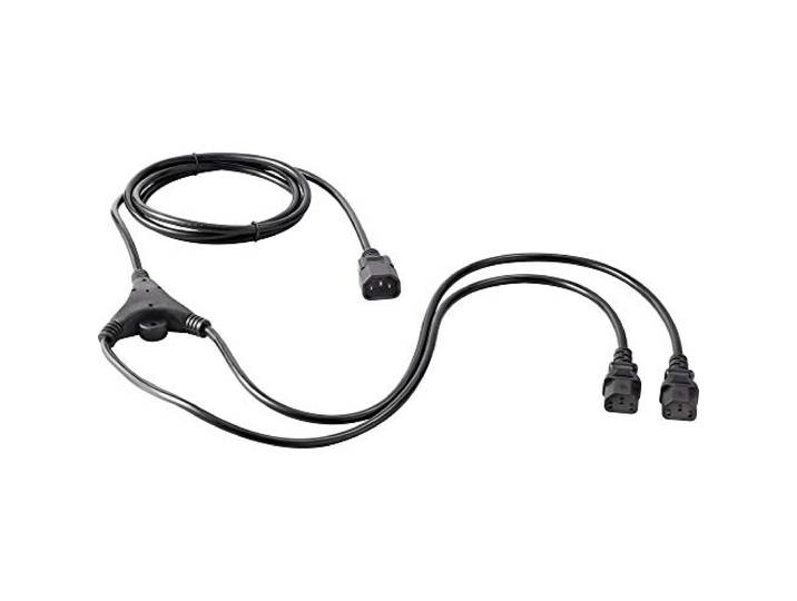 Sygonix SY-5042698 Apparaat (koud) Y-kabel Zwart 2.35 m