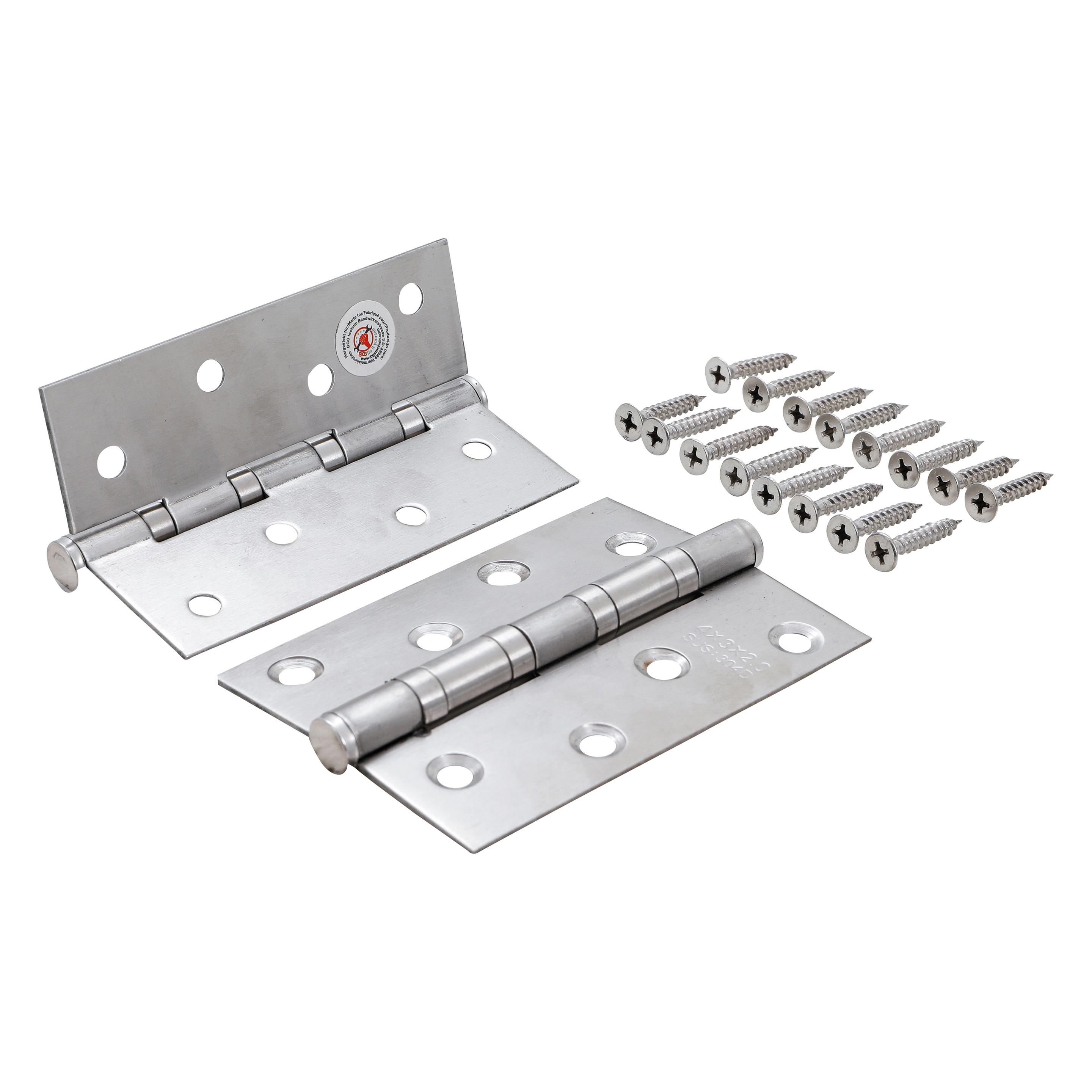 BGS Scharnier-Satz Edelstahl 100 x 40 mm 2-tlg. (80907)