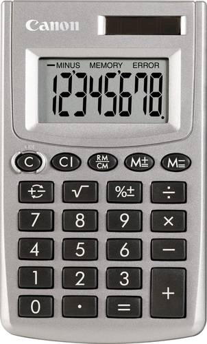 Canon LS-270L Taschenrechner Silber Display (Stellen): 8solarbetrieben, batteriebetrieben (B x H x T) 61 x 10 x 102mm