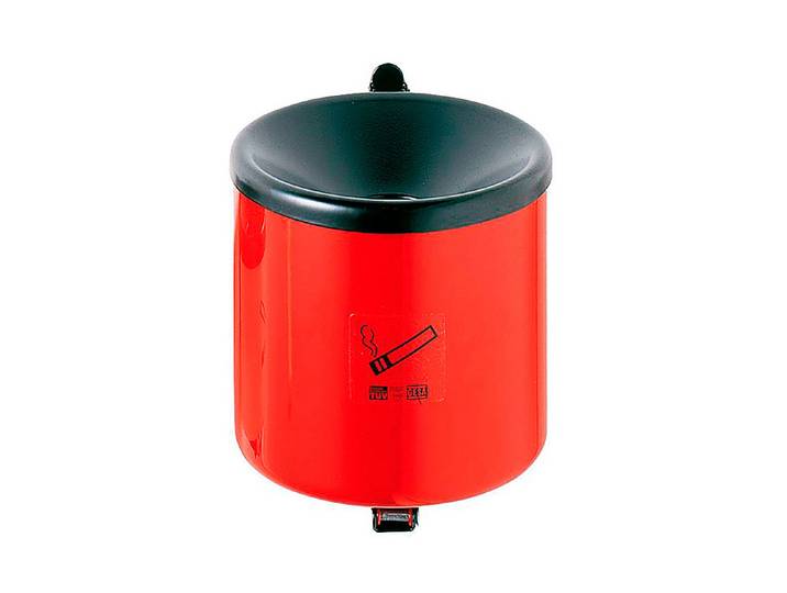 Kipp-Wandaschenbecher Rot 15 × 15 cm 2.4 l
