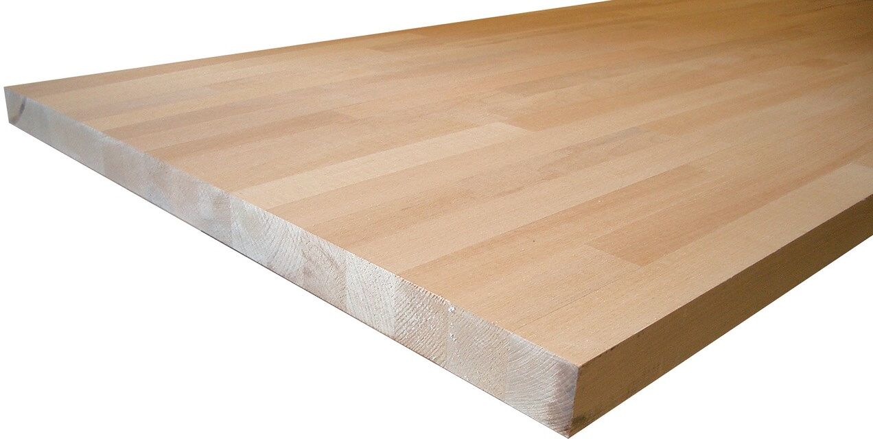 SETAM Plateau établi en bois hêtre 1200x750 épaisseur 40 mm