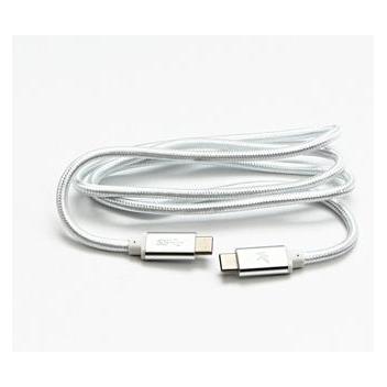 Logo USB-Kabelis USB-C - USB-C 1 m Baltas (1 m, USB 3.2 Gen 1) (25262095)