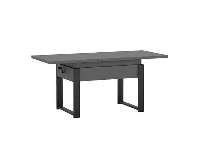 MINIO go for it - Ausziehbarer Tisch HANKO 120-157 Grau/Schwarze Beine