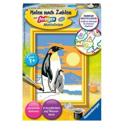 CreArt, Malen nach Zahlen Kinder - Süße Pinguine