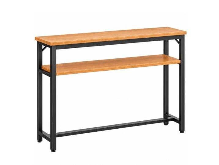 Industrie Heizkörperverkleidung, 2-Ebenen Heizkörperregal Heizkörperverkleidung mit Ablagen, Schmaler Flurtisch Hinterm Sofa, Hitzebeständige Holzplatte(80cm/31in)