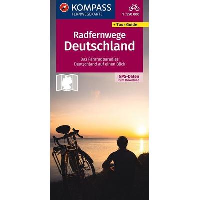 KOMPASS Radfernwegekarte Radfernwege Deutschland 1:550.000, Sonstige von , KOMPASS Freytag & Berndt, 978-3-99154-420-3