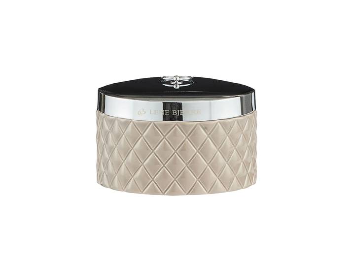 Aufbewahrungsdose „Portia“ Ø 15 cm - Taupe Keramik Taupe, Silber Lene Bjerre