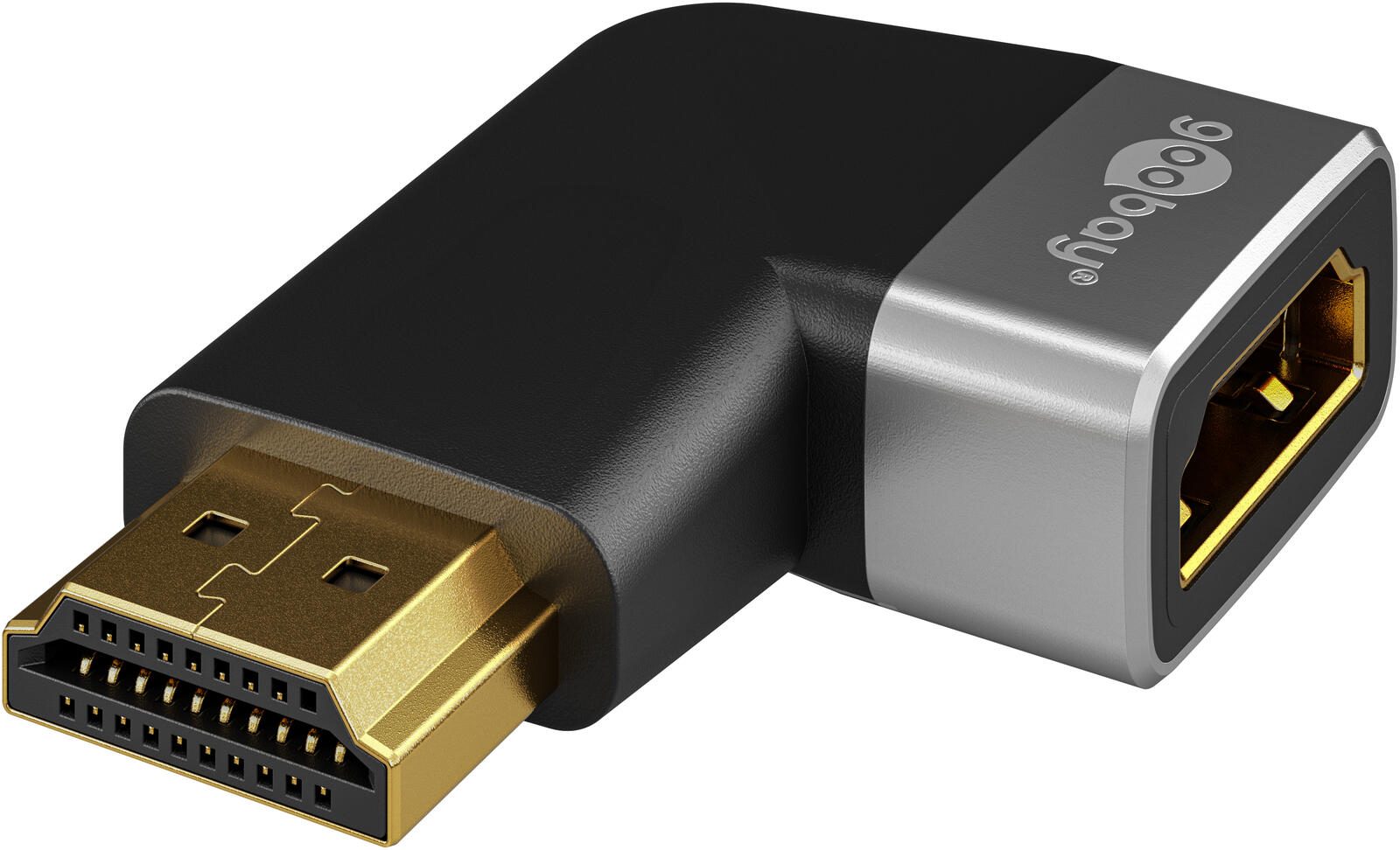 goobay HDMI Winkeladapter HDMI-A-Stecker / HDMI-A-Buchse 72012
