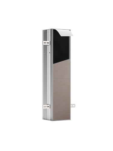 Emco Asis Module Plus WC-module inbouw met toiletpapierhouder en geïntegreerd toiletborstelgarnituur, deuraanslag rechts, H: 65,8 cm