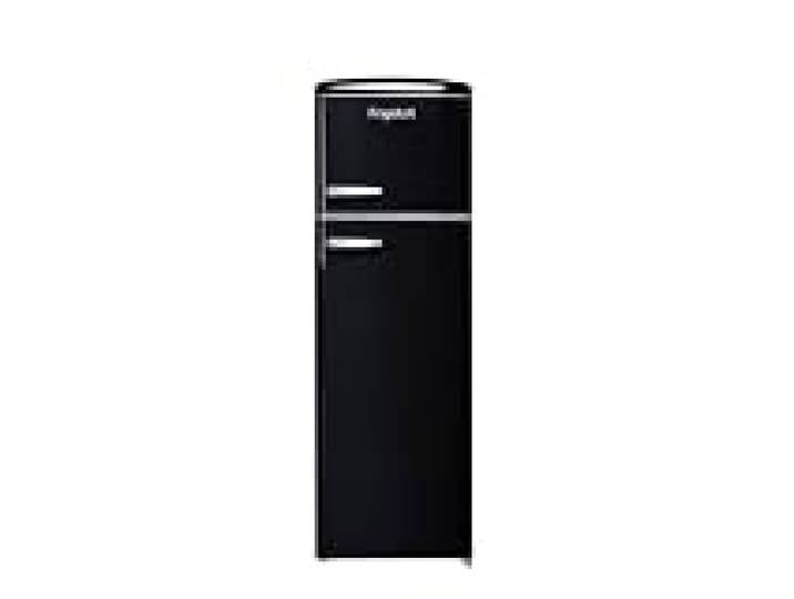 FrigeluX Réfrigérateur Retro Vintage Noir 2 portes RFDP246RND 245L