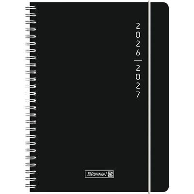 Schülerkalender 2026/2027 'Plain Black' | A5, Kunststoff