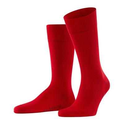 Socken FALKE "Cool 24/7", Herren, Gr. 39-40, Sockengröße, rot (scarlet), Baumwollmischung, normal, Socken Socken, Feuchtigkeitsregulierend, Klimaaktivsohle, Uni