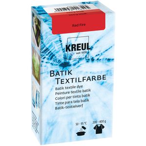 Kreul Textilfarbe Batikfarbe Red Fire, inklusive Färbesalz, Pulver 70g