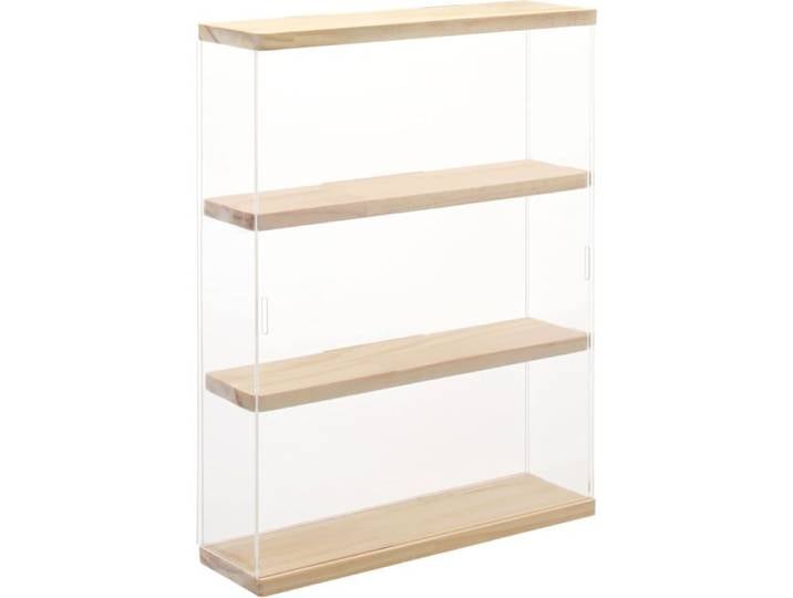 Vitrine Murale Nonemey en Acrylique avec LED - Boîte Anti-Poussière 2/3 Niveaux