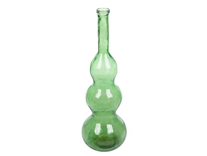 GILDE Vase balleros en Verre - Forme bombée - Vert - Hauteur 100 cm x Ø 33 cm - Vase décoratif