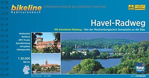 bikeline - Bikeline Havel-Radweg: Mit Havelland-Radweg. Von der Mecklenburgischen Seenplatte an die Elbe, 374 km, 1 : 50.000, wetterfest/reißfest, GPS-Tracks Download - Preis vom 18.10.2026 15:28:09 h