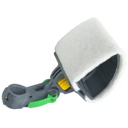 Unger NLSPH nLITE Halter für Schrubb-Pads Fensterpadhalter zur Montage zwischen Stange & Winkeladapter, Winkel flexibel