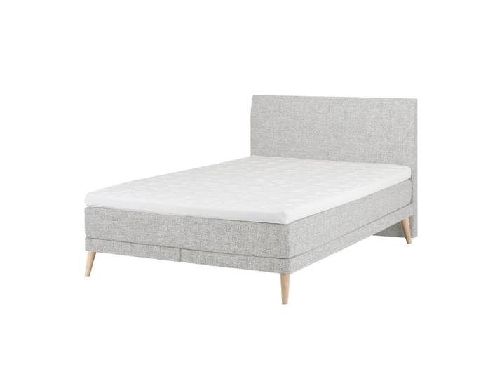 Boxspringbett Verona, 180x200 cm, Byyu, coco silver, HolzHolz/Textil