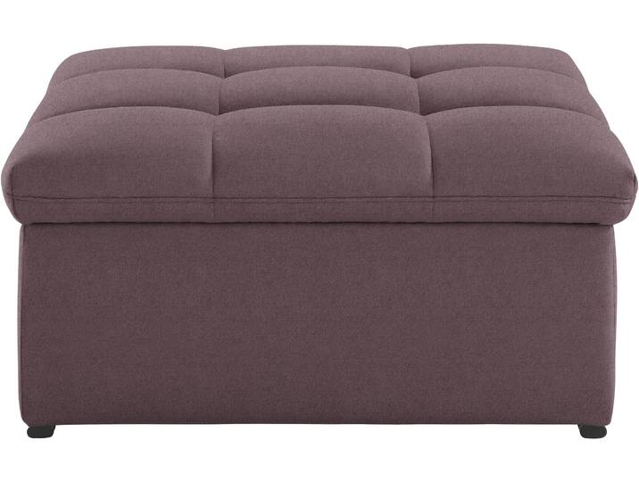 Sitzhocker DOMO COLLECTION Lagoa moderne Steppung im Sitz, elegant und zeitlos, B/T 87/87cm , lila (beere), B:87cm H:40cm T:87cm, Hocker, Sitzhocker, in grosser Farbauswahl