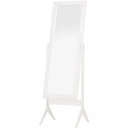 HOMCOM - Standspiegel - B47 x T46 x H148 cm - weiß