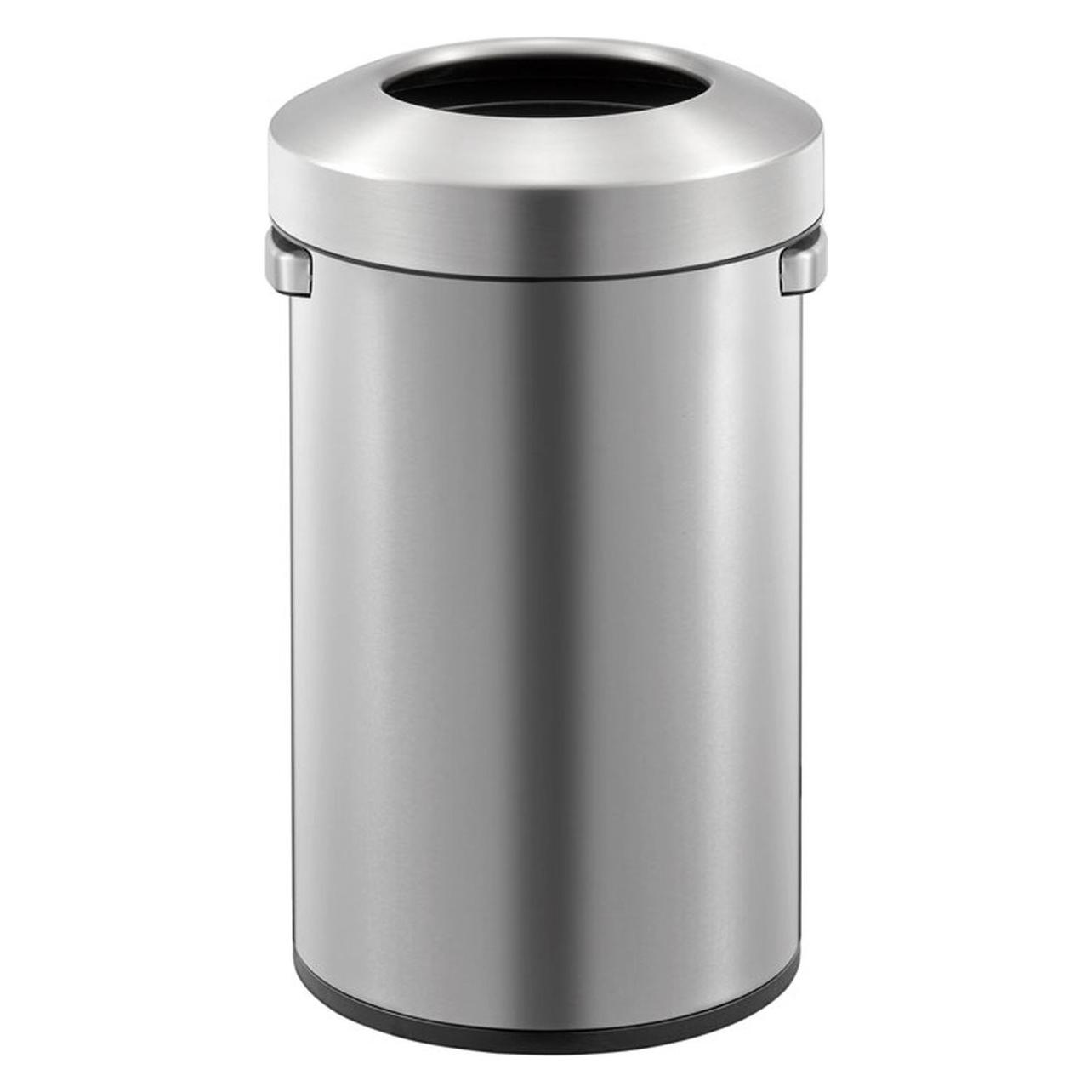 EKO Mülleimer Urban Bin Edelstahl matt 50 Liter stilvoller offener Abfallsammler aus gebürstetem Ed (50 l) (8713631718290)