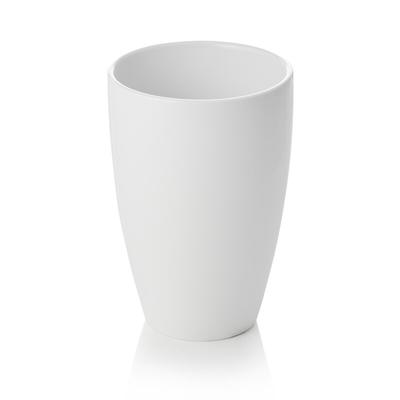 24x Becher Set, Ø 8,5 cm, 380 ml, weiß, Porzellan, Kaffee Tasse